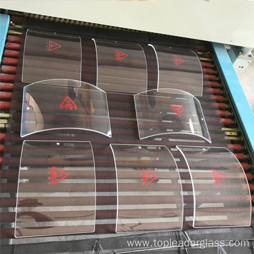 Customized 10mm curved bent building tempered safety glass